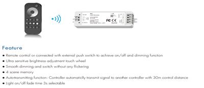 Krome Wireless Remote+Dimmer With 3 Way Splitter