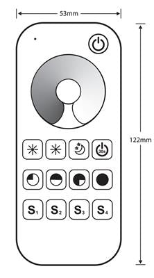 Krome Wireless Remote+Dimmer With 3 Way Splitter