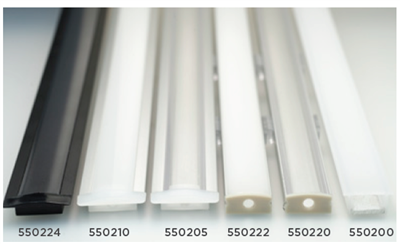 Krome Designer Alu Channel Diffuser For Led 3 Metre