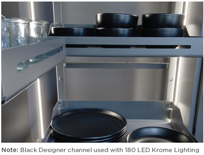 Krome Recessed Designer Channel 3m