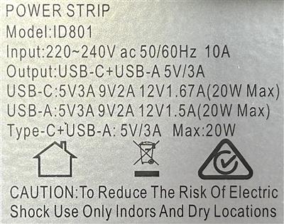 Krome In Drawer Power Point With Usb-A/C