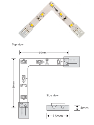 Krome Fusion LED Corner Connector
