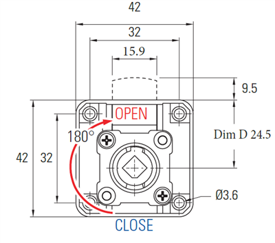 Desk Lock Master Key Removable