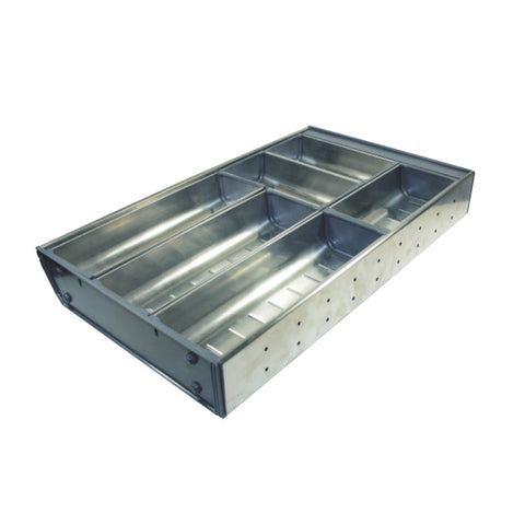 Häfele stainless steel cutlery tray, 400/450 mm cabinet width