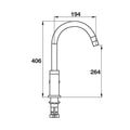 Mixer Tap Gooseneck Brand: Häfele Finish: Polished chrome Star Rating: 5 Ltr/min: 5 License Number: 1712 WELS Registration Number: T15749 Watermark: Certified Note: Not suitable for installation directly into a laminate benchtop Support: User Manual/Insta