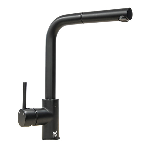 Häfele Flat Mixer Tap in matt black