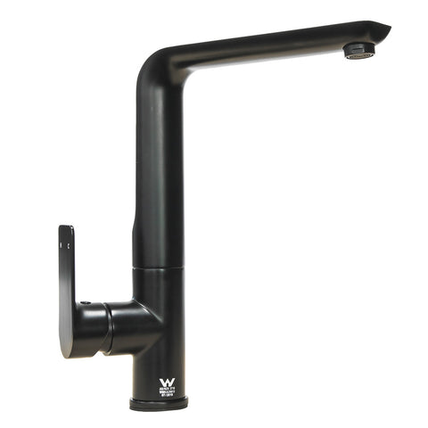 Häfele Flat Mixer Tap in matt black
