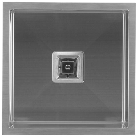 Häfele Squareline Single Bowl Sink in brushed stainless steel