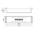 Squareline Colander Features: 414 x 100 x 70 mm (L x W x D)18/10 Stainless steel brushed finishPlastic tabs for easy sliding Manufacturer's warranty: 20 years Hafele