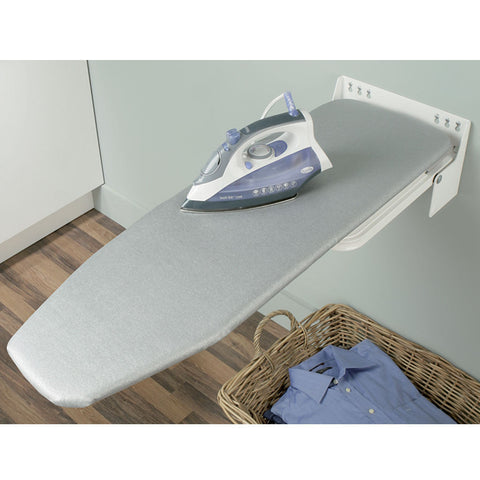 Häfele Ironfix wall-mounted ironing board in white