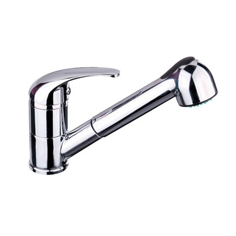 Häfele mixer tap with pull-out vegi spray in polished chrome