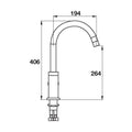 Mixer Tap Gooseneck Brand: Häfele Finish: Matt Black Star Rating: 5 Ltr/min: 5 License Number: 1712 WELS Registration Number: T15749 (V) Watermark: Certified Note: Not suitable for installation directly into a laminate benchtop Support: User Manual/Instal