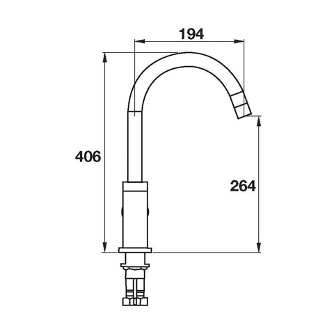 Mixer Tap Gooseneck