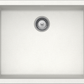 Quartz Laundry Sink Features: Single Laundry bowlPush/pull plug waste connectionsTop and under mount installationImpact, stain and heat resistant Material: 80% Quartz15% Acrylic Finish: Black OnyxWhite Alpina Dimensions (L x W x D): 550 x 430 x 200mm Bowl
