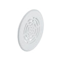 Plastic Ventilation Trim with Harpoon Type Flange - White Version: With flanged rim Installation: For recess mounting Finish: White Hafele