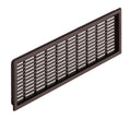 Ventilation Grill - White Version: With flanged rim Installation: For recess mounting Apertures: 15.2 x 2.1 mm Material: Plastic Finish: White Dimensions(A x B x C x D): 40 x 35 x 149 x 144 mm41 x 35 x 175 x 170 mm68 x 60 x 227 x 220 mm120 x 116 x 225 x 2