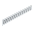 Ventilation Grill - White Version: With flanged rim Installation: For recess mounting, can be screwed in place Finish: White Ventilation: 81 cm2 Hafele