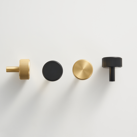 Bauer Solid Brass Knob | Black
