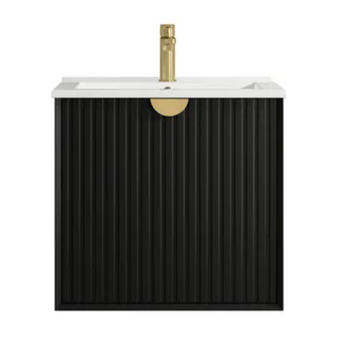 Vanity MARLO Wall Hung 600mm Matte Black