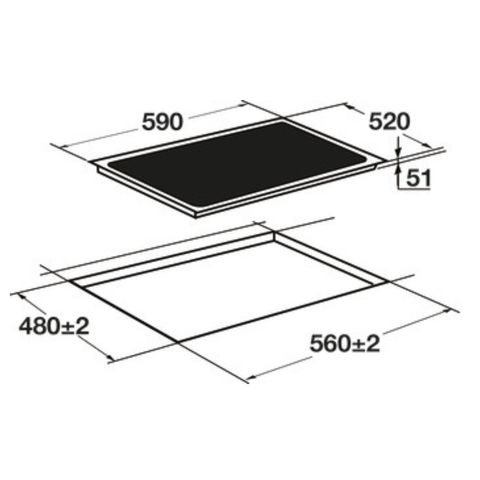 Häfele 60cm ceramic cooktop