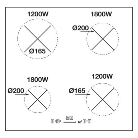 Häfele 60cm ceramic cooktop