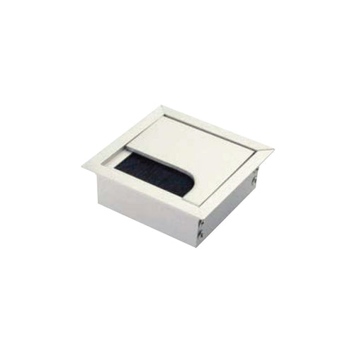 Häfele Rumba square cable outlet in silver