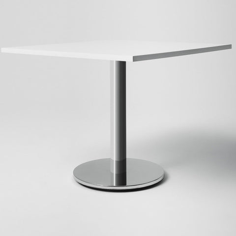 Häfele Single Column Table Base in chrome-polished steel