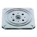 Turntable - 150 kg Load bearing capacity Version: Rotates through 90º to the left and rightRing mount: Ball bearing mounted Material: Steel Finish: Galvanised Dimensions (L x W x H): 155 x 155 x 10.5 mm Load bearing capacity: 150 kg Installation: Please v