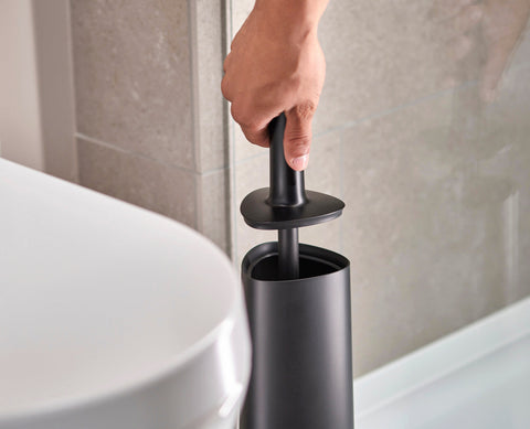 Flex™ 360 Matt Black Toilet Brush Starter Set