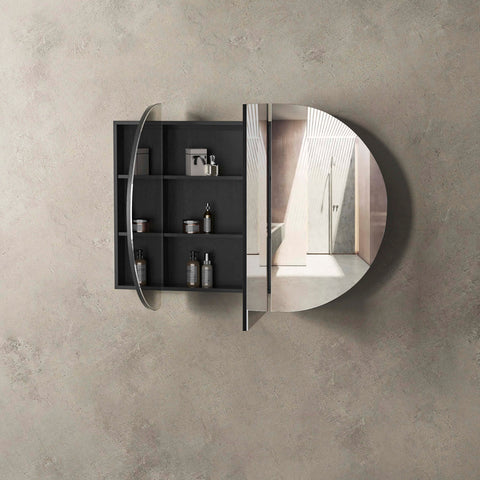 COOGEE Shaving Cabinet 1500mm Black Oak with Optional LED