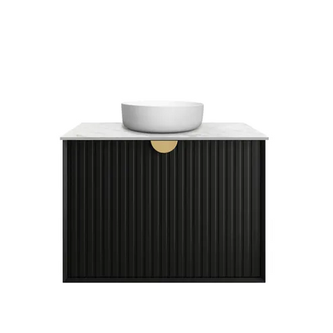 Vanity MARLO Wall Hung 750mm Matte Black