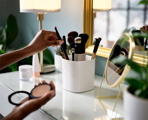 Viva Makeup Brush Pot