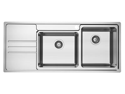 Platinum Plus 1160 Double Bowl Sink - 1 Tap Hole