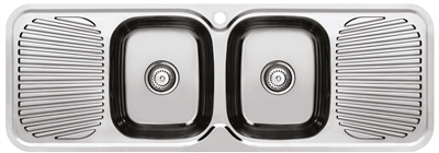Platinum 1380 Double Bowl Double Drainer 1th