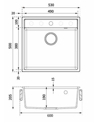 Platinum Quartz Single Bowl Sink