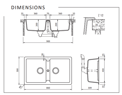 Schock Typos Double Bowl