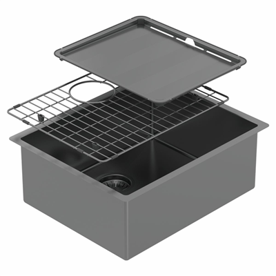 Piazza Single Bowl - Black Pearl