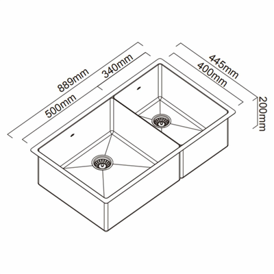Abey Piazza Cr500dg 1 & 3/4 Bowl Eureka Gold