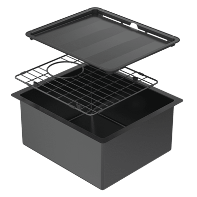 Piazza Single Bowl - Black Pearl