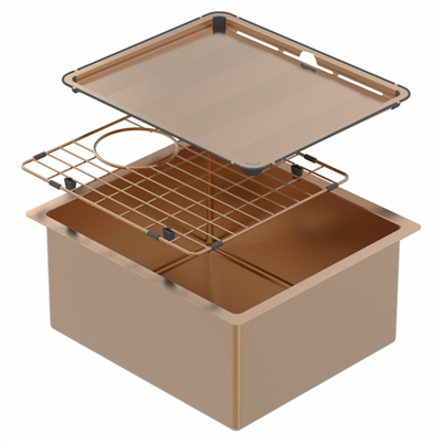 Abey Piazza Single Bowl Artisan Copper