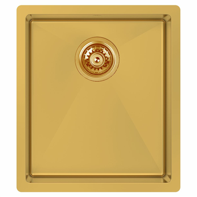 Piazza Single Bowl - Gold