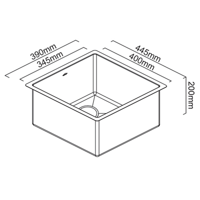 Piazza Single Bowl - Gold