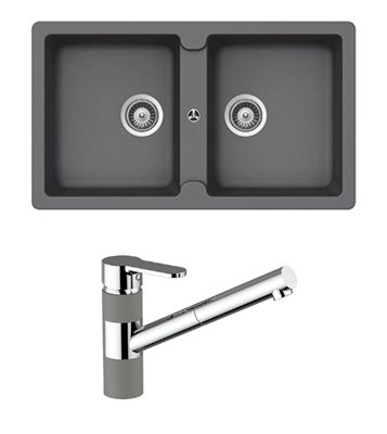 Typos Tn200t2cr Croma Sink + Matching P/Out Mixer