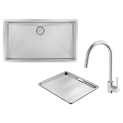 Alfresco Fra Series Sink, Tap and Drainer Bundle