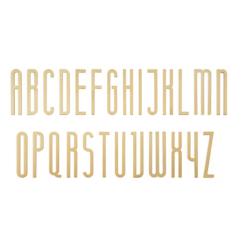 Solid Brass Lettering | Gold 7cm