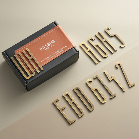 Solid Brass Number & Symbol | Bronze 7cm