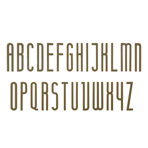 Solid Brass Lettering | Bronze 7cm