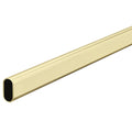 Oval Wardrobe Rail | 2 Finishes Material: Steel Finish: Brass platedNickel plated Material thickness: 1.0 mm Dimensions (L x H): 2500 x 30 mm Suitable with following products: Oval Rail End Support (Silver, Brass or Black)Oval Rail End Support (Nickel pla