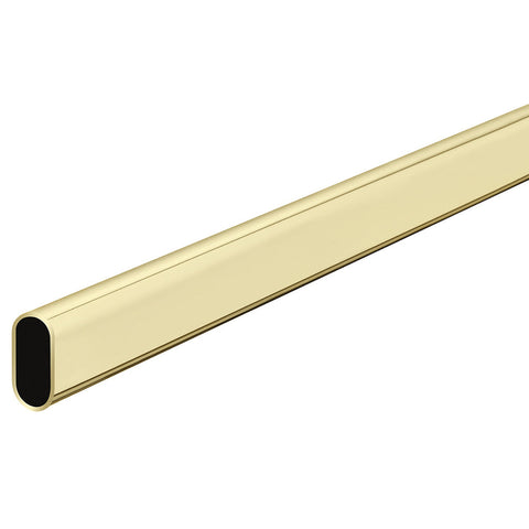 Häfele Oval Wardrobe Rail in brass