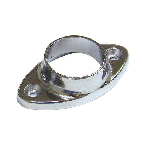 Häfele Round Rail End Support in chrome
